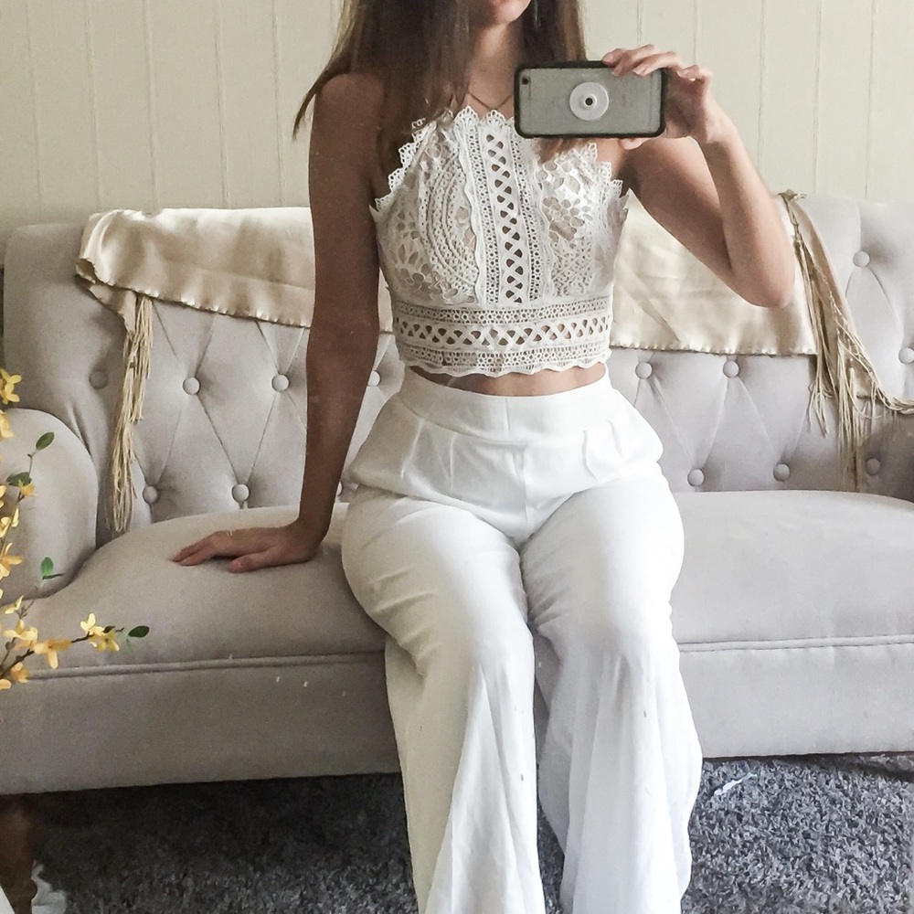 Rio de Janeiro White Chiffon Set - Picture 6 of 9